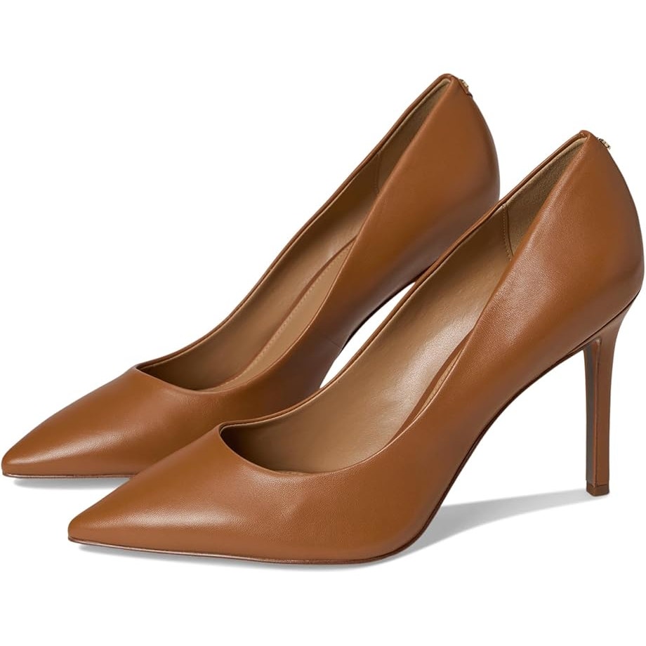 Sam Edelman Womens Hazel Point Toe Pumps US 5.5 M Brown Leather Stiletto NIB