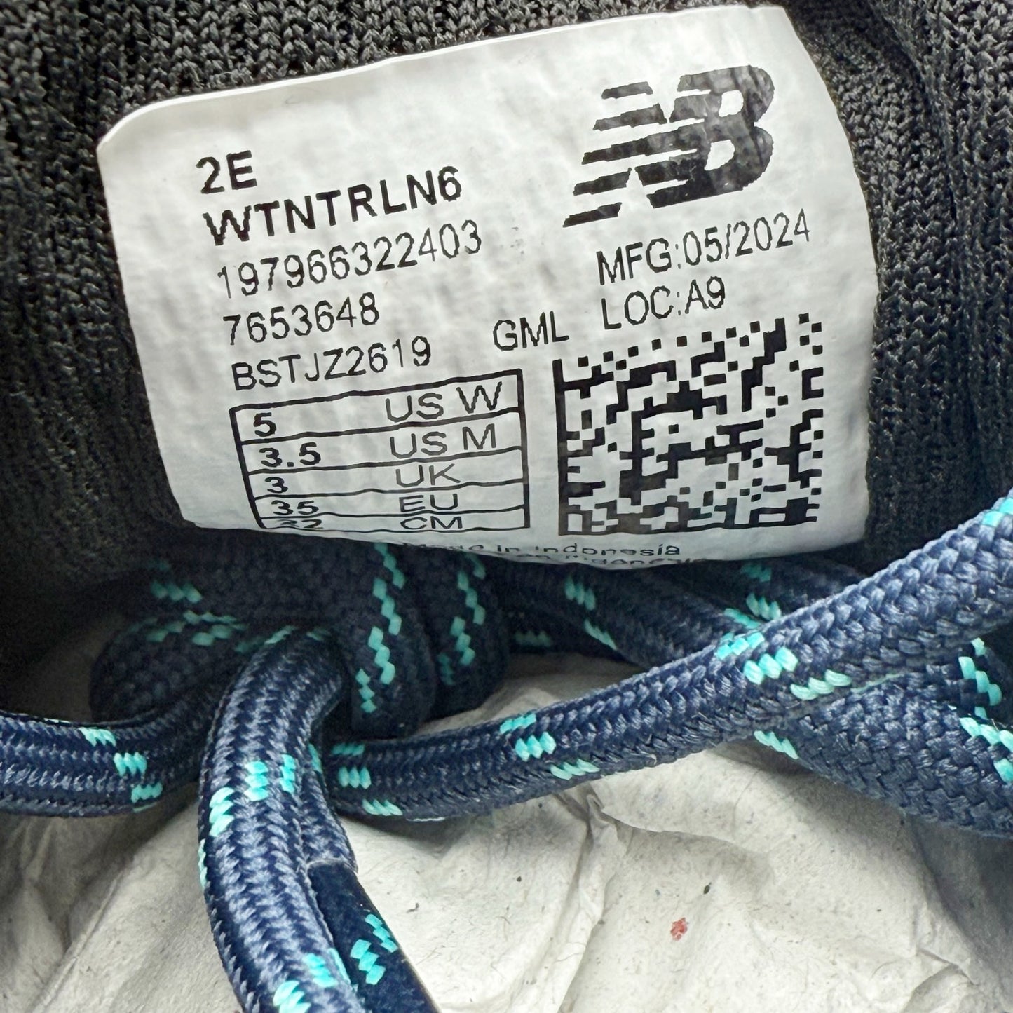 New Balance Womens Dynasoft Nitrel V6 Trail Running Sneakers US 5 XW Blue NWOB