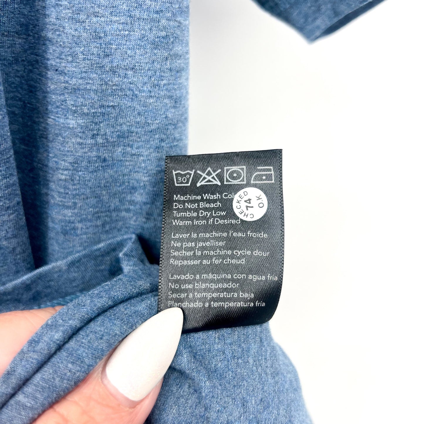 TASC Men's Carrollton Fitness T-Shirt XL Classic Blue Heather Short Sleeve NWT