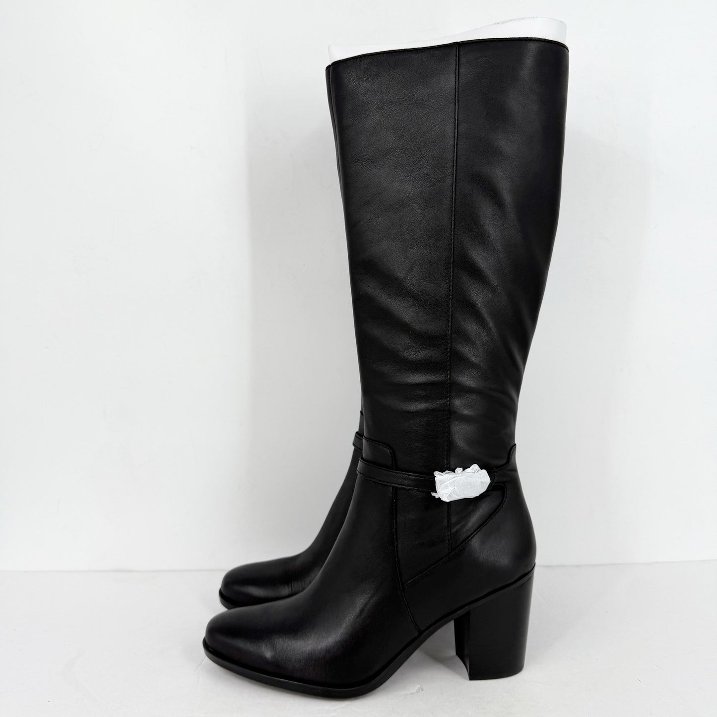 NATURALIZER Womens Kalina Knee High Boot 11 M EU 42 Black Leather NIB