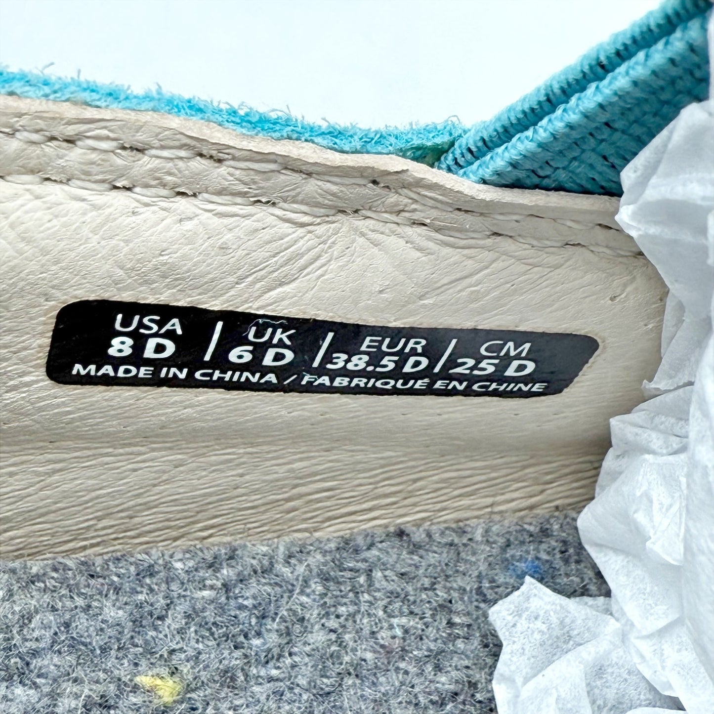 Waco Shoe Company Womens Saylor Slip On Shoes US 8 D EU 38.5 Blue Leather NIB