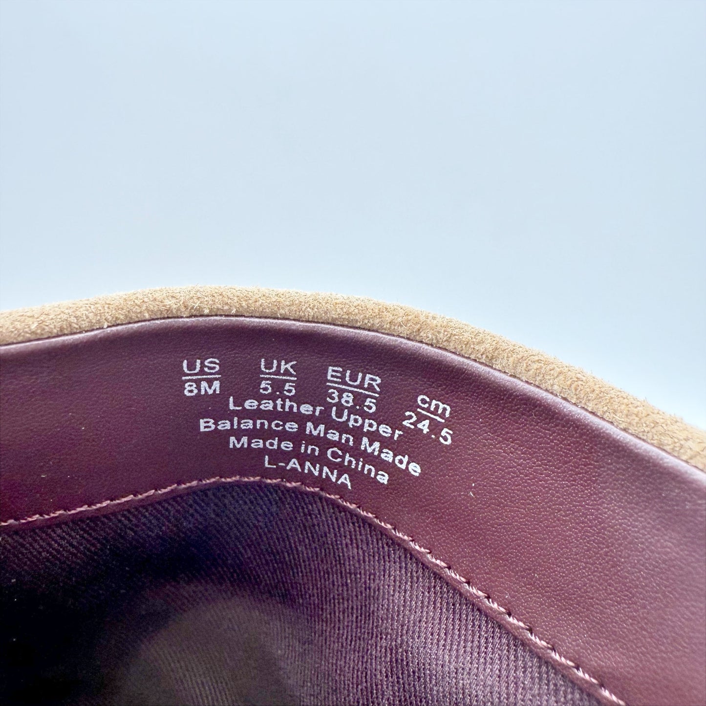 Franco Sarto Womens Anna Ankle Bootie US 8 M EU 38.5 Taupe Tan Suede NIB