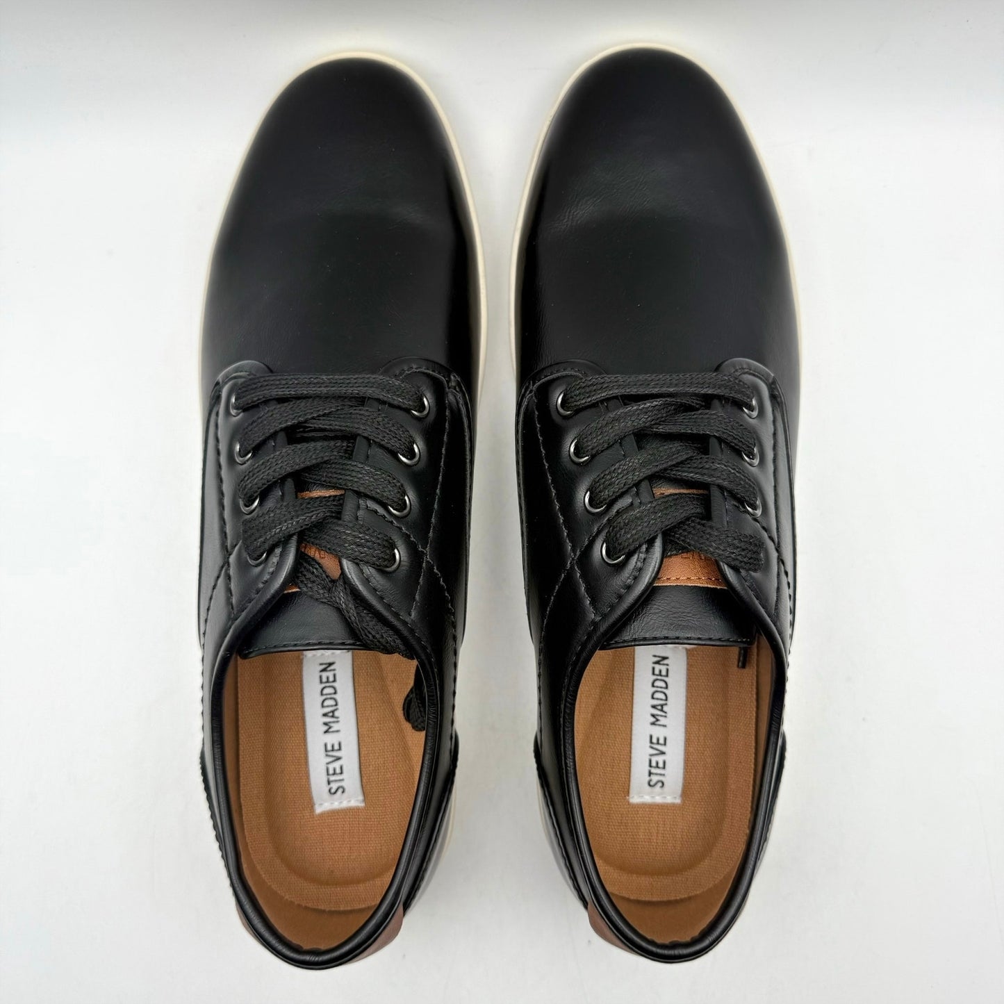 Steve Madden Mens Fenta Casual Sneaker US 10.5 EU 43.5 Black NIB