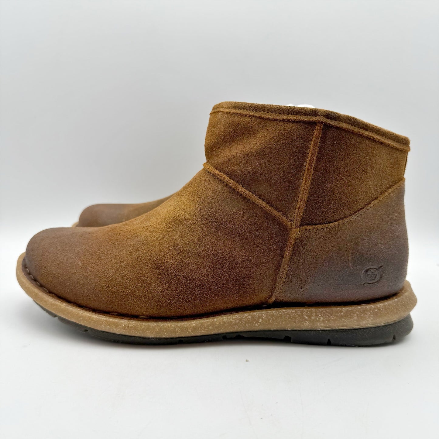 Born Womens Tinley Ankle Booties US 11 M EU 41.5 Brown Suede