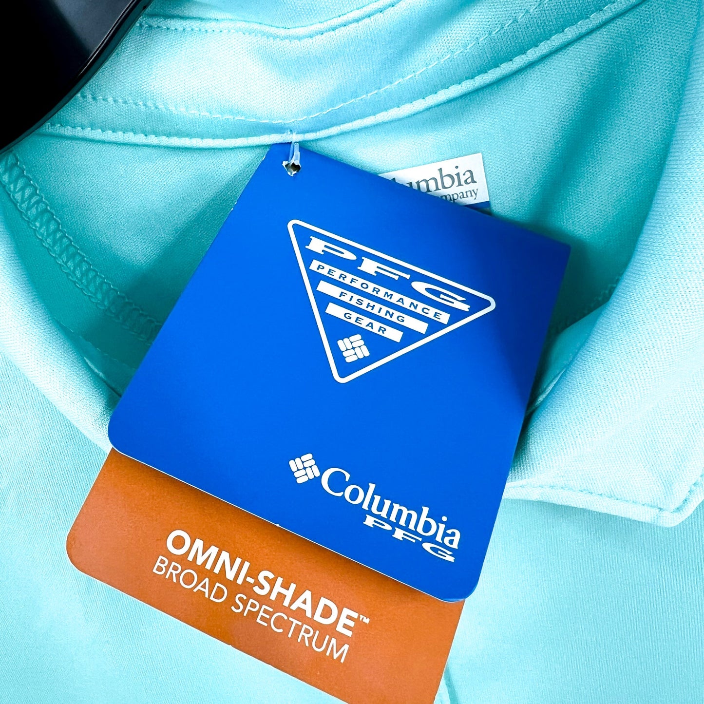 COLUMBIA Women's PFG Tidal Tee Polo Shirt XXL Blue Gulf Stream Short Sleeve NWT