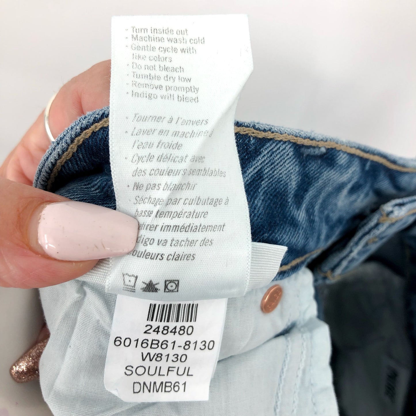 PAIGE Women's Leenah Wide Leg Jeans Size 28 US 6 Blue Soulful High Rise Slim NWT