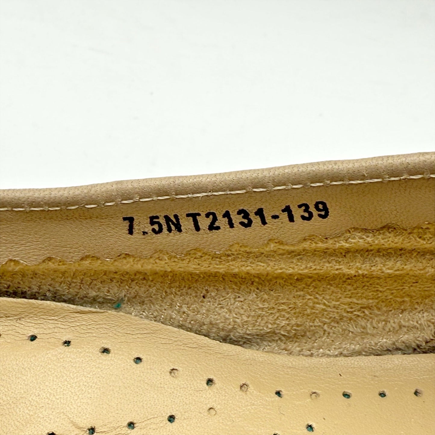 Trotters Womens Liz III Loafers US 7.5 Narrow Brown Woven Leather Slip-On NWOB