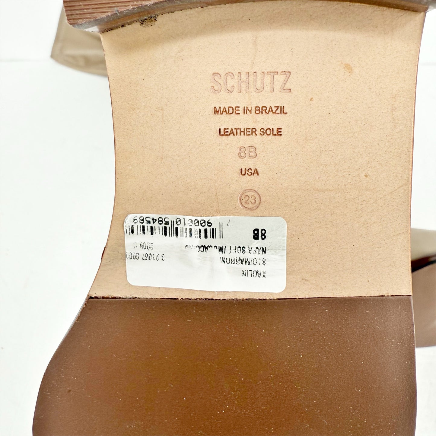 Schutz Womens Kaolin Over The Knee Flat Boots US 8 B EU 38.5 Beige NWOB