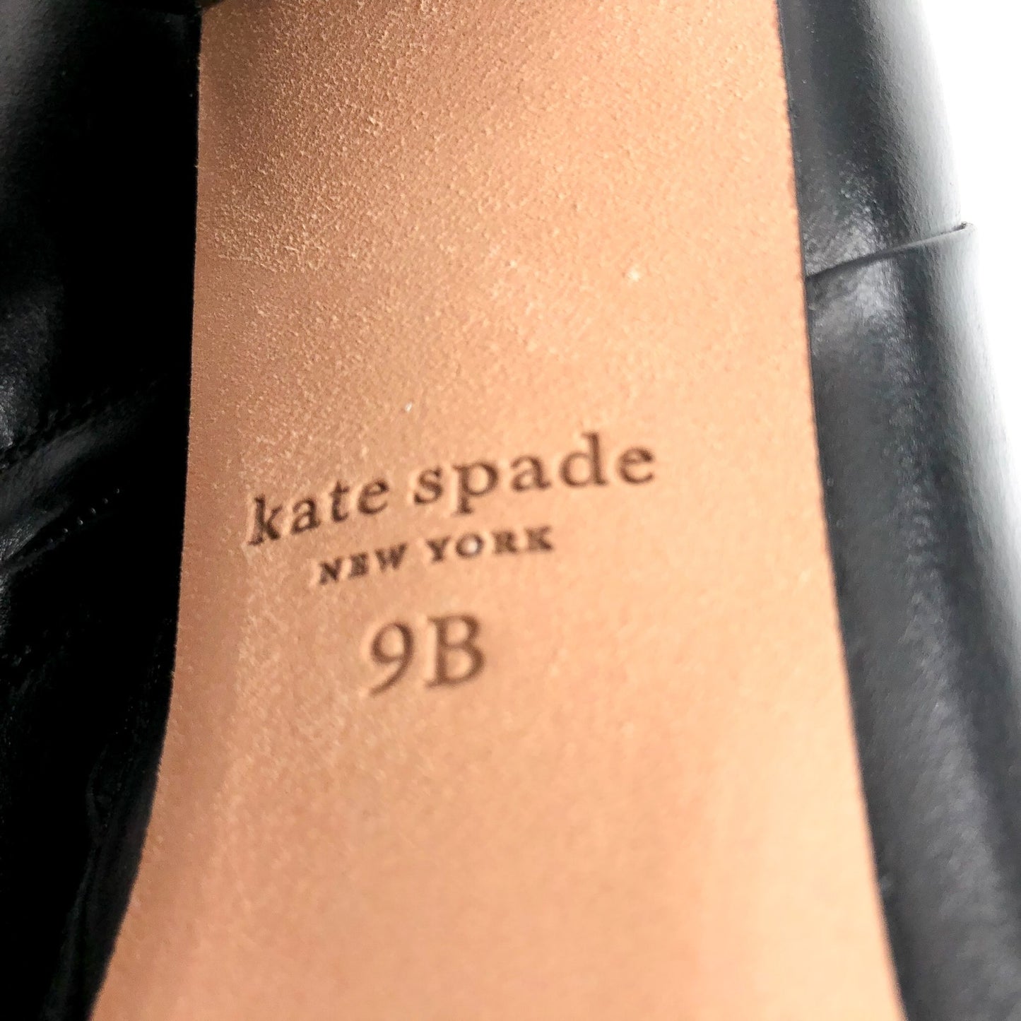 KATE SPADE Women's Colby Tall Boots Size 9B EU 39.5 Black Leather