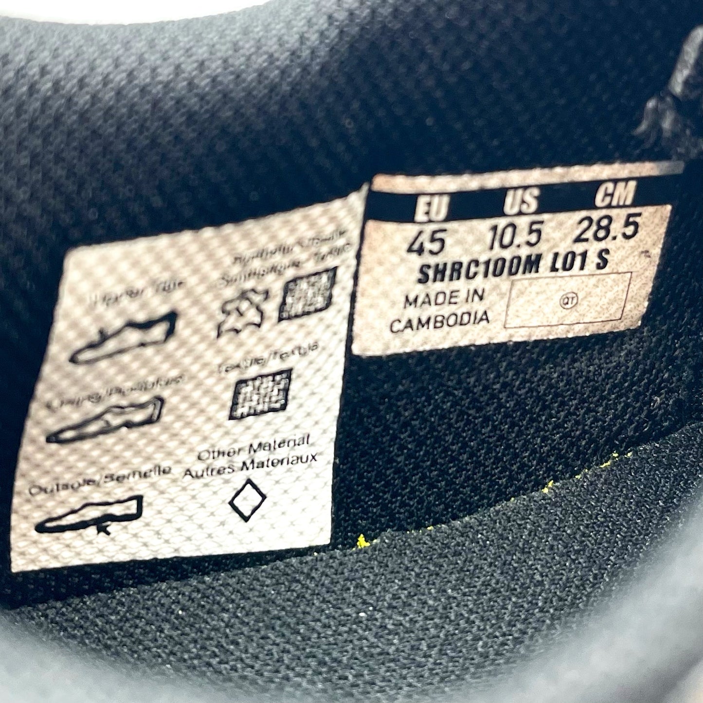 SHIMANO Mens SH-RC100 Road Cycling Shoes US 10.5 EU 45 Black Mesh NIB