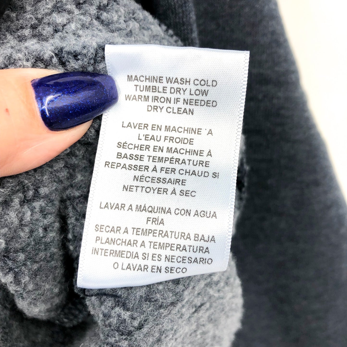 RE/DONE Shrunken Crewneck Sweater Blue XS