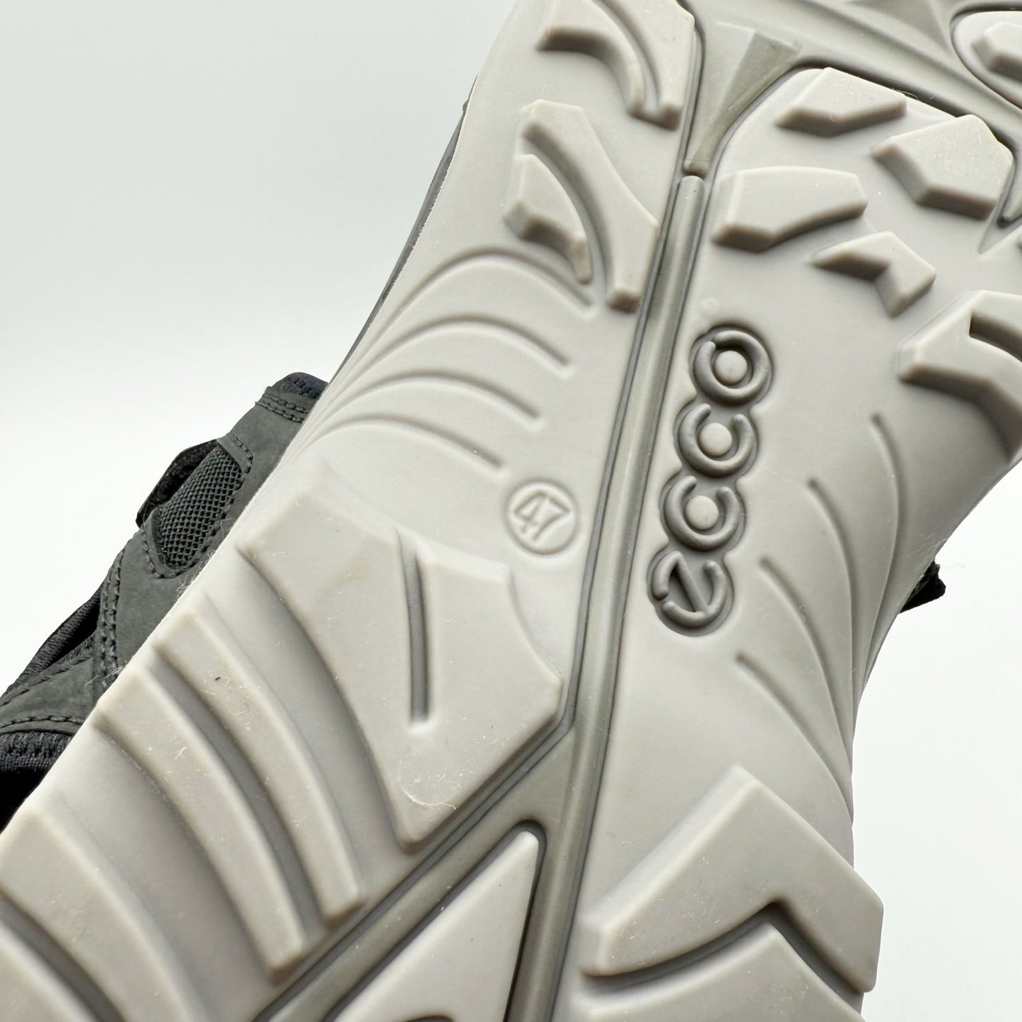 Ecco Mens Yucatan Coast Sandal US 13-13.5 EU 47 Black Leather Casual Sporty NWOB