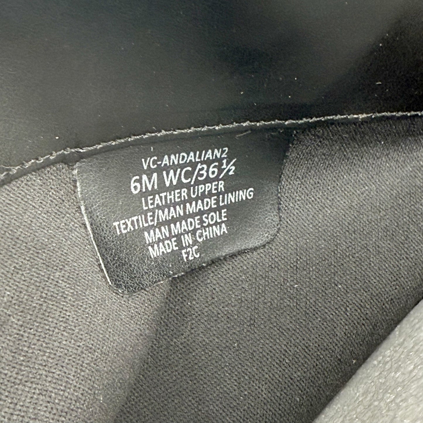 Vince Camuto Womens Andalian Knee High Boots US 6 M Wide Calf Black Leather NIB