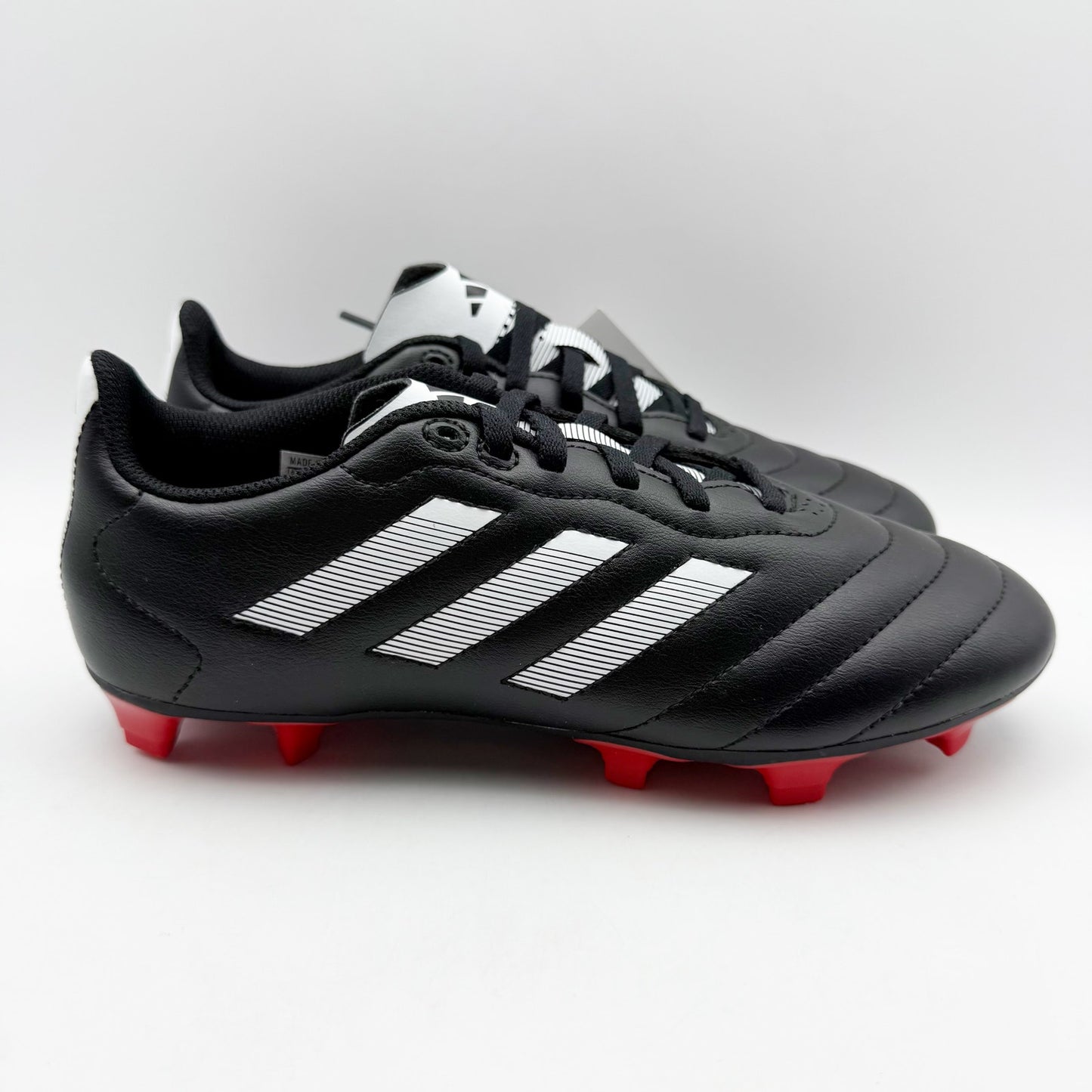 Adidas Mens Goletto VIII Firm Ground Soccer Cleat US 8.5 Black Red Athletic NIB
