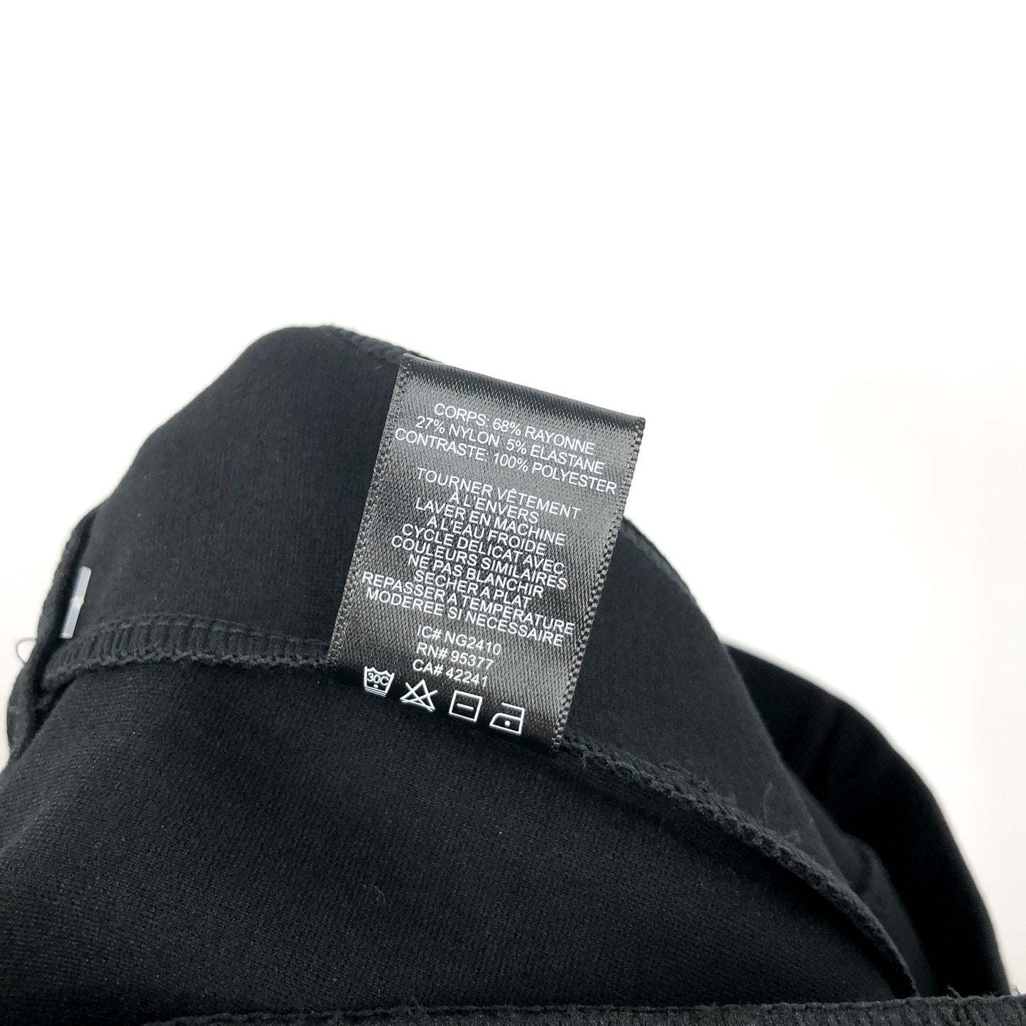 SANCTUARY Womens Runway Ponte Pants XL US 12 Black Pull-On Wide Leg Trouser NWT