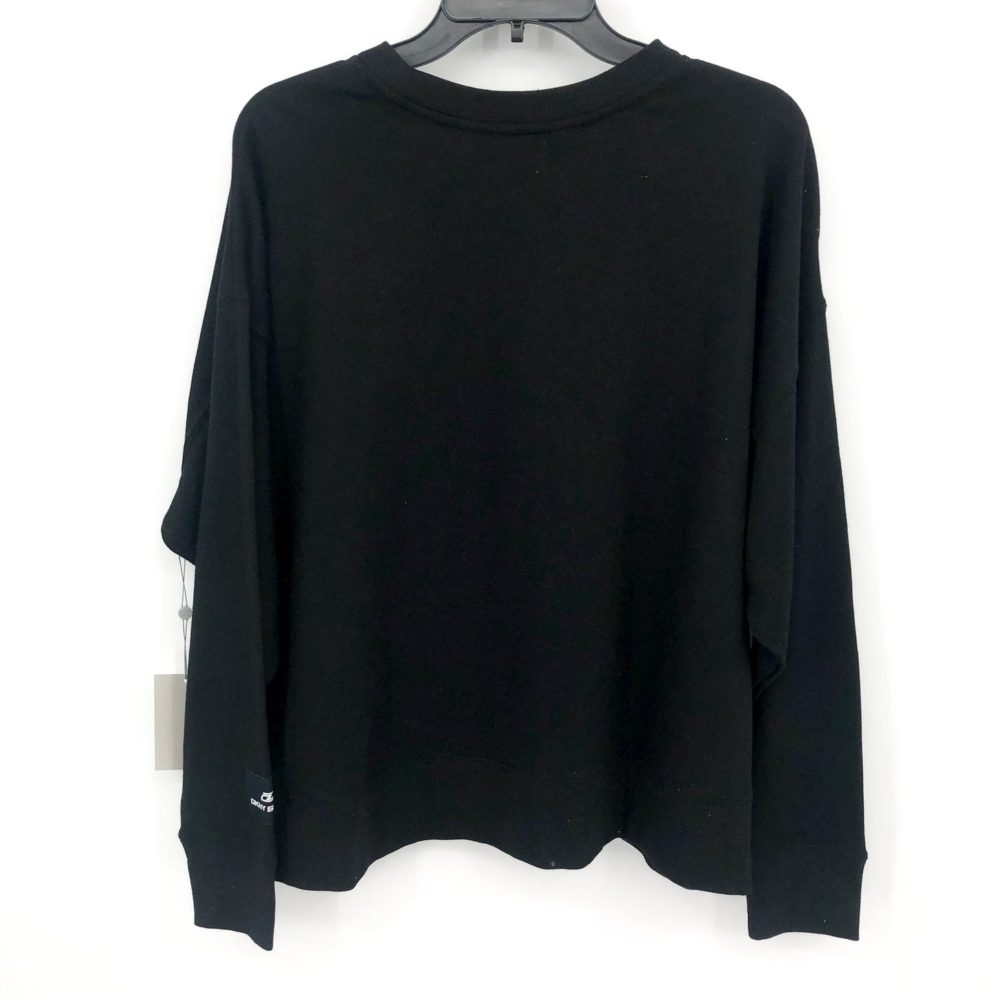 DKNY SPORT Women's Embossed Logo Sweatshirt Black 1X
