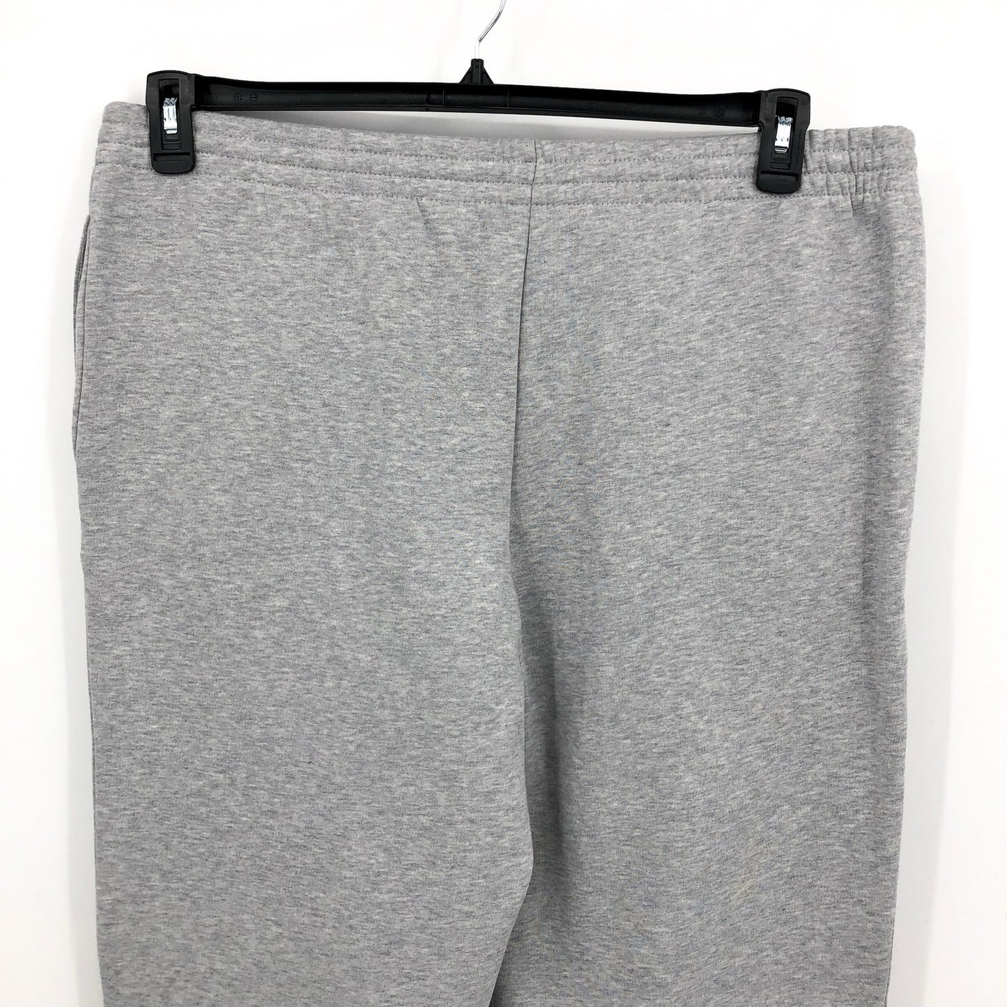 LACOSTE Men's Core Fleece Tapered Fit Joggers Size 6 XL Grey Elastic Waist NWT