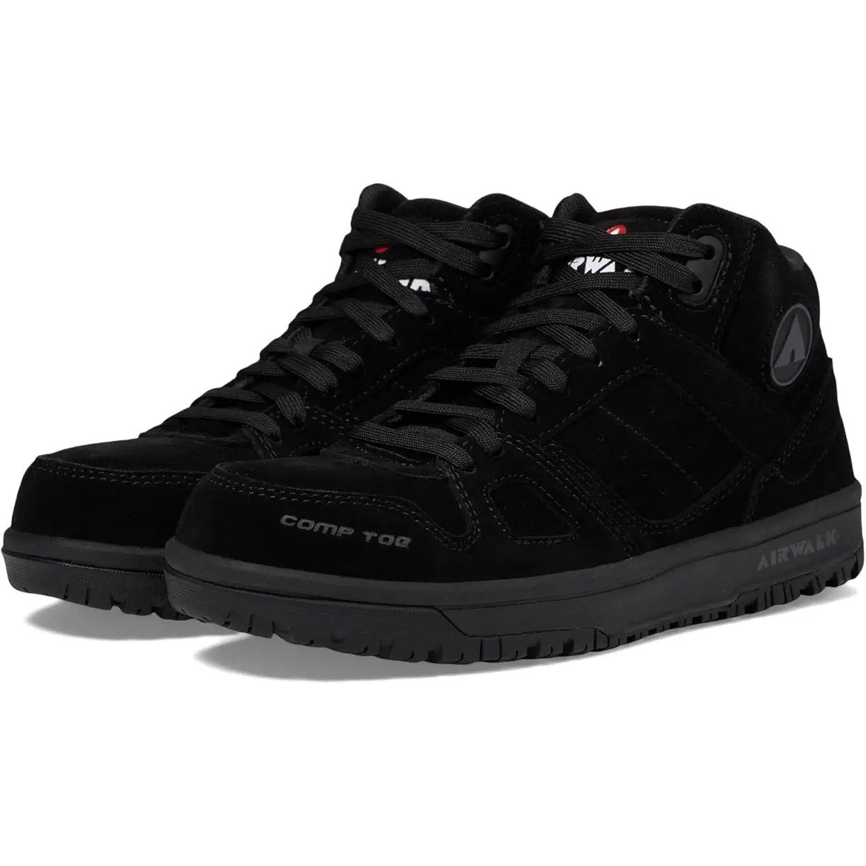 Airwalk Womens Mongo Mid CT Work Sneakers US 9 D EU 41.5 Black ST EH NIB