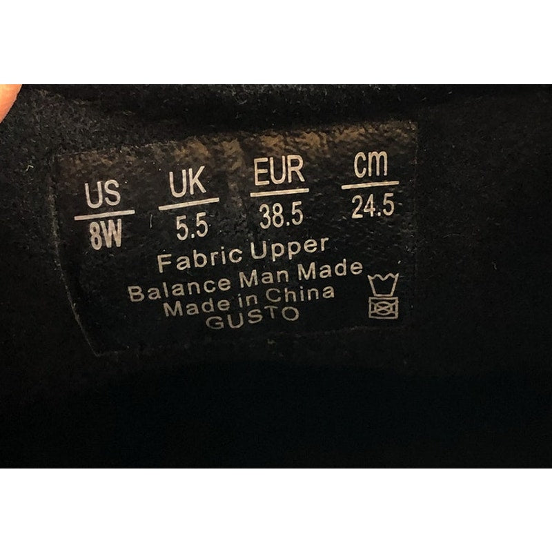 BZEES Womens Gusto Ankle Booties US 8 Wide EU 38.5 Black Fabric Wrap Tassel NIB