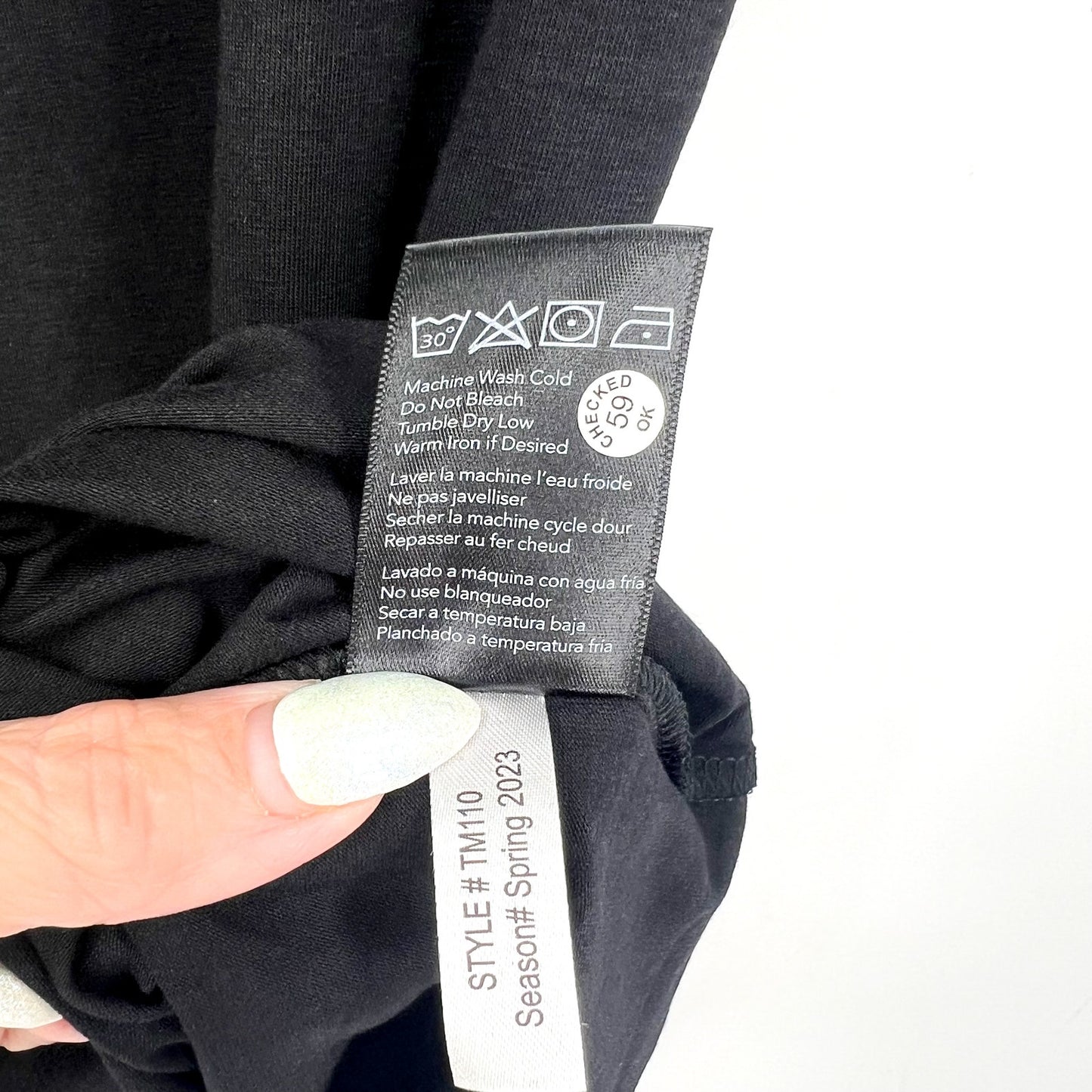 TASC Mens Carrollton Fitness T-Shirt Small Black Short Sleeve Organic Cotton NWT