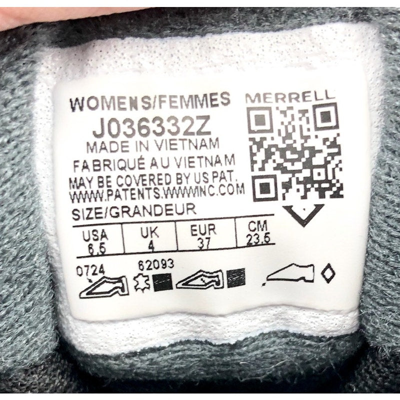 Merrell Womens Moab 3 Hiking Sneaker US 6.5 EU 37 Blue Grey Suede Waterproof NIB