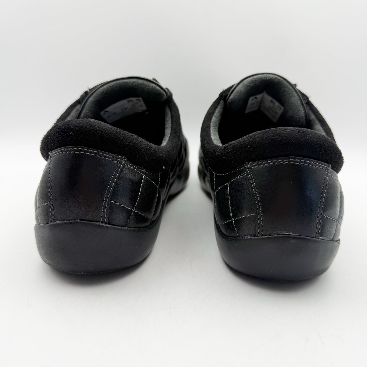 Anodyne Womens No. 75 Casual Sport Sneaker US 9.5 Wide EU 39.5 Black Leather