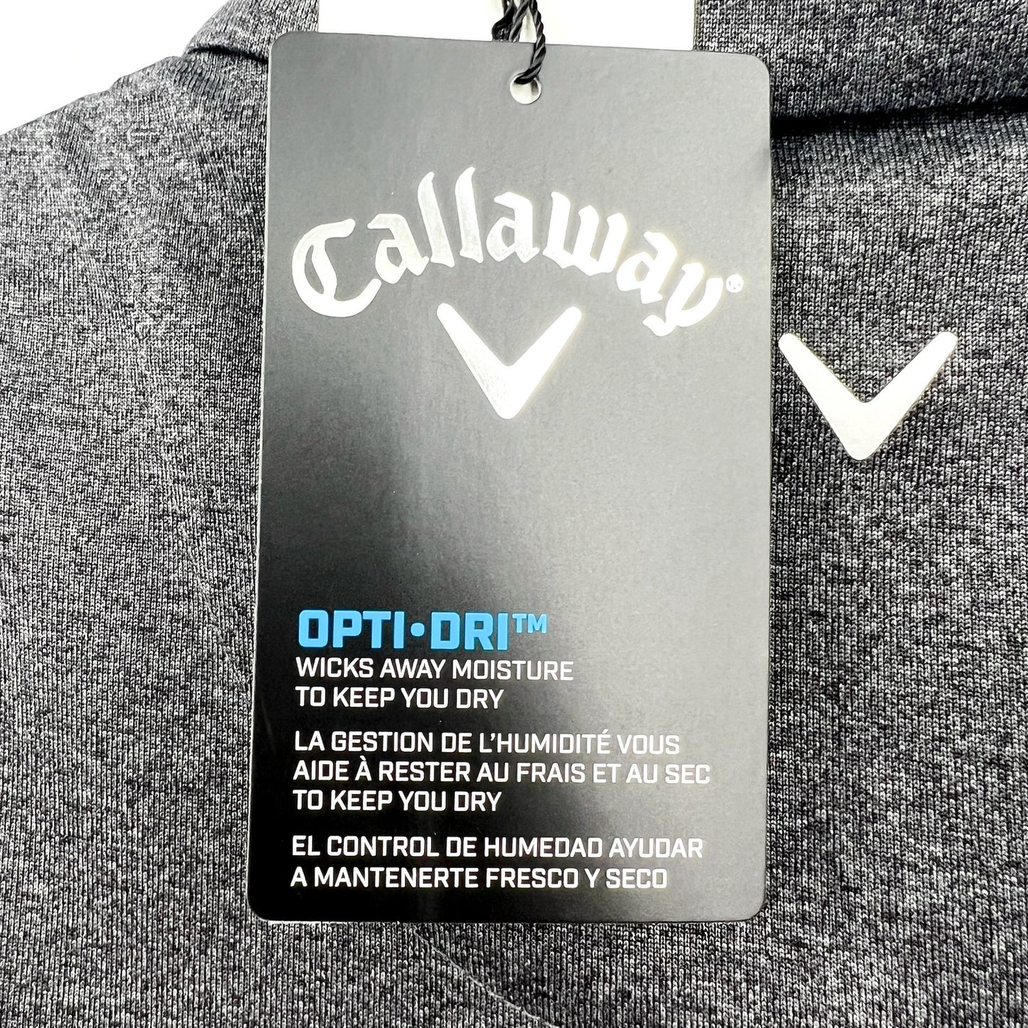CALLAWAY Women's 1/4 Zip Sleeveless Golf Polo Shirt XL Black Heather NWT