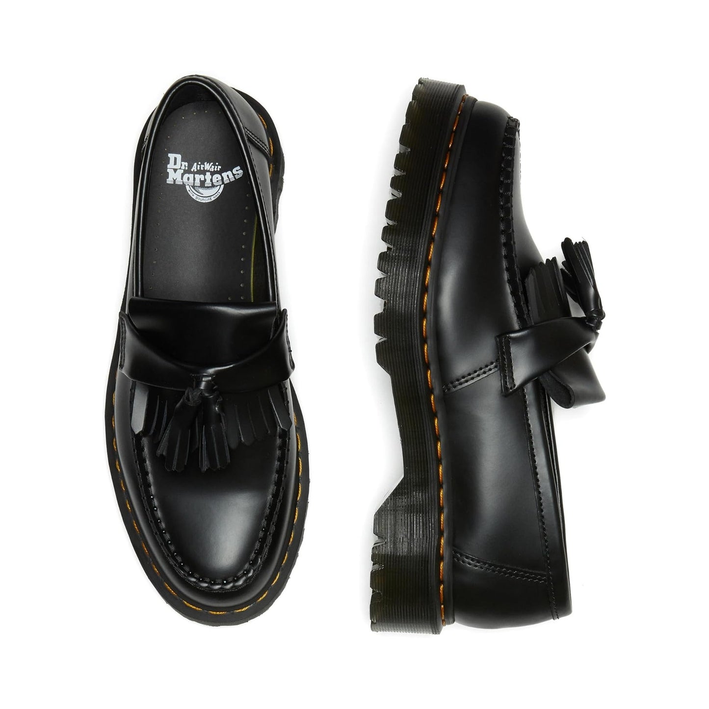 DR MARTENS Mens Adrian Bex Loafer EU 46 US 12 Black Tassel Leather NWOB