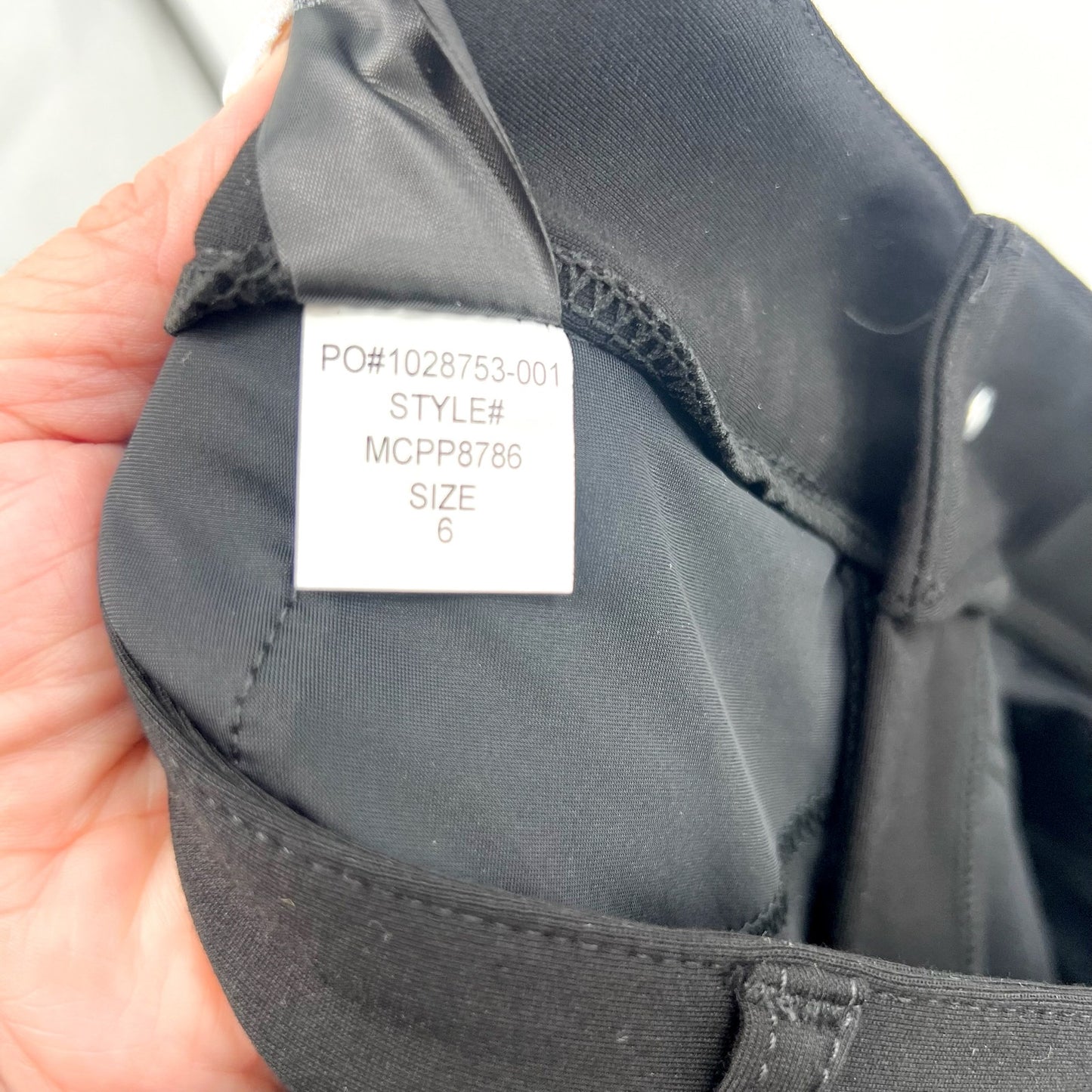 NYDJ Women's Classic Sculpt-Her Trouser Pants Size 6 Black Stretch Ponte NWT