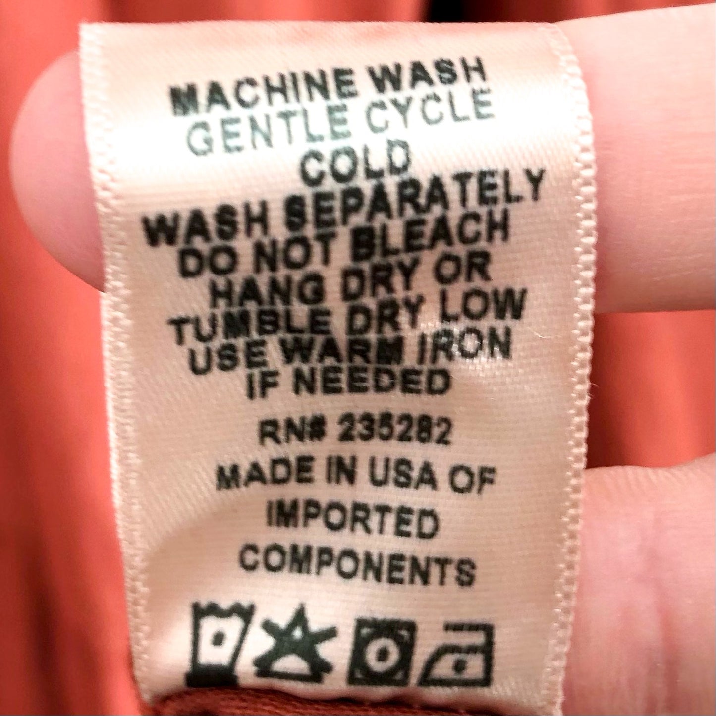 LACAUSA Women's Tate Tiered Midi Dress XL Rustic Orange