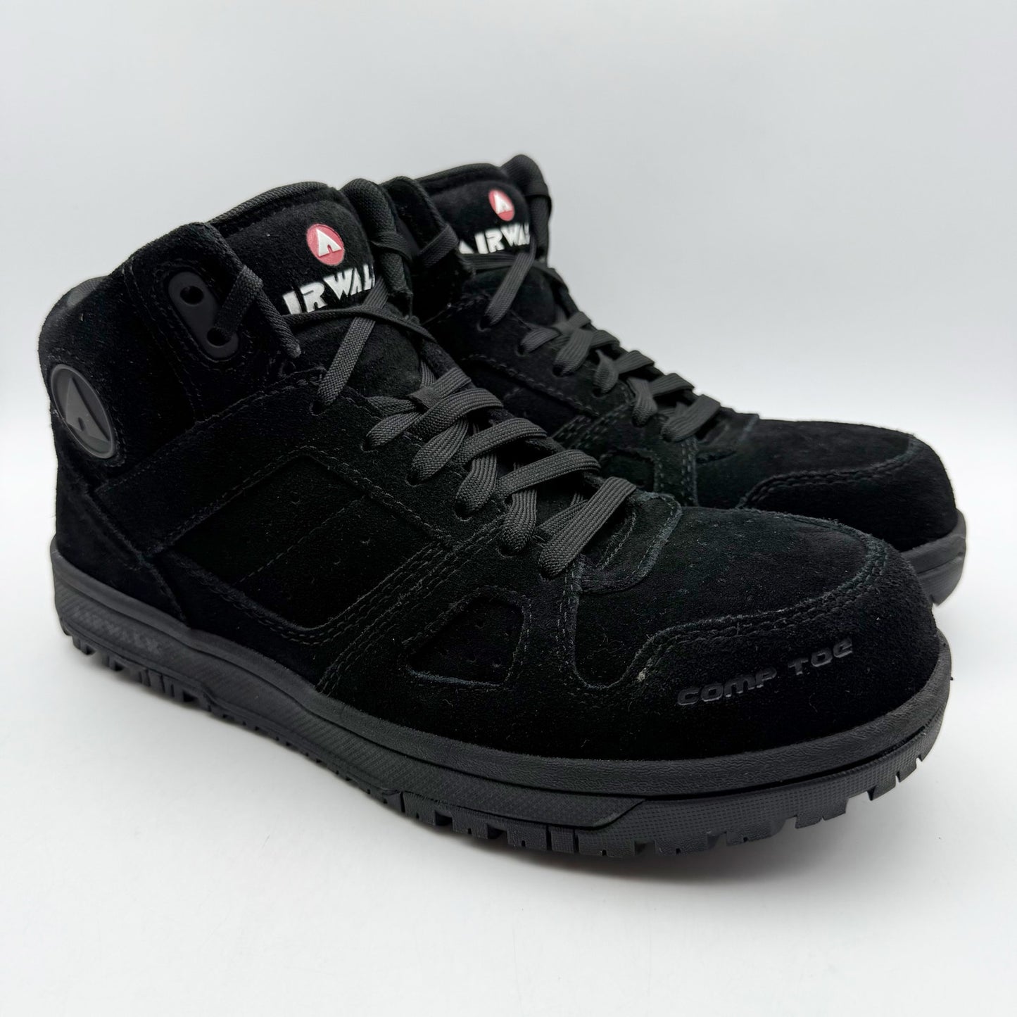 Airwalk Womens Mongo Mid CT Work Sneakers US 9 D EU 41.5 Black ST EH NIB