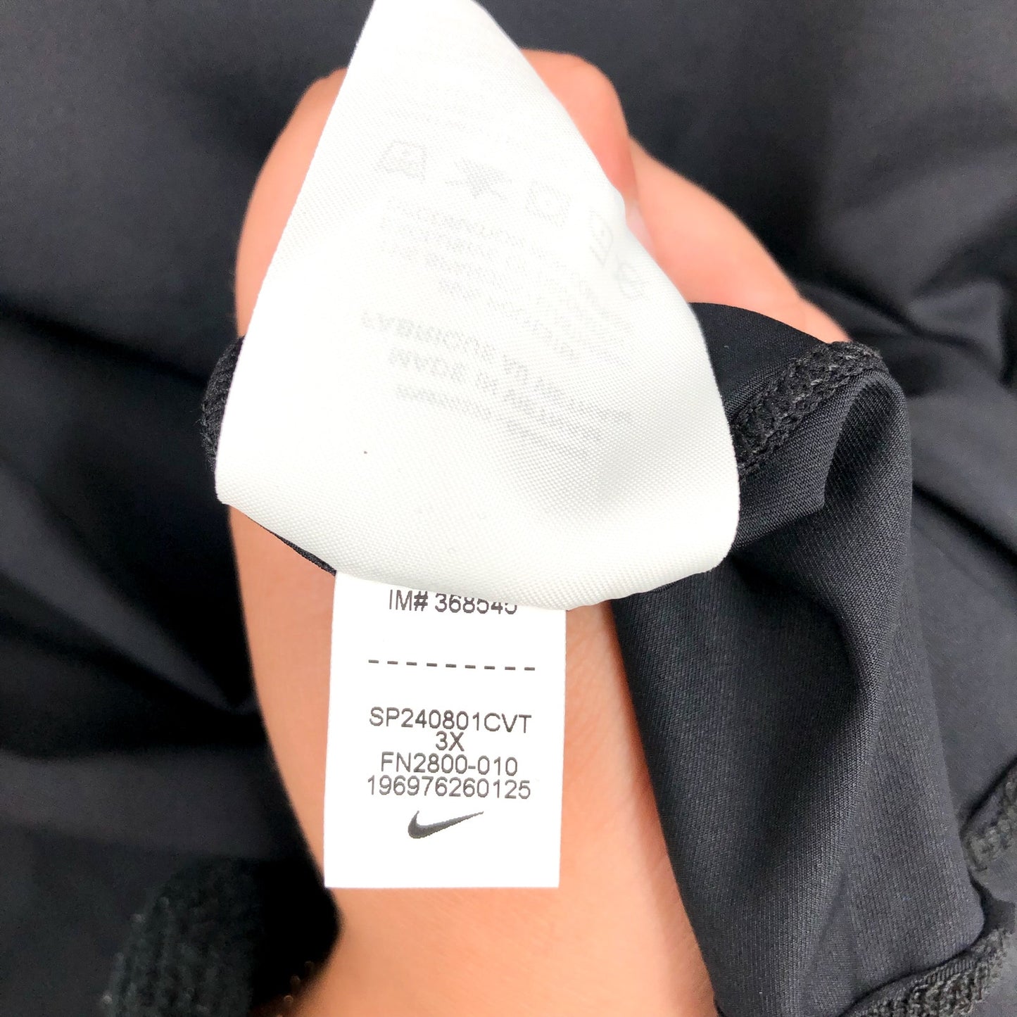 NIKE Womens One Classic Dri-FIT Short-Sleeve Tshirt 3X Black Crewneck Top NWT