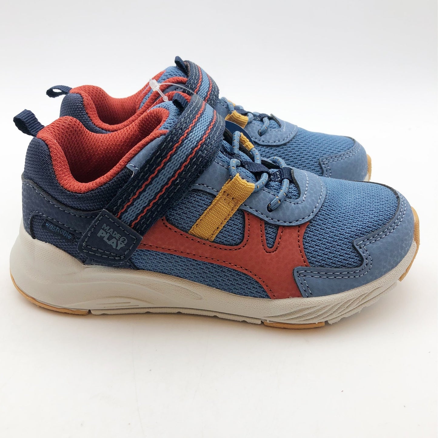 Stride Rite Boys Made To Play Sneaker 9.5 Wide Blue Multi Kids Shoe NIB