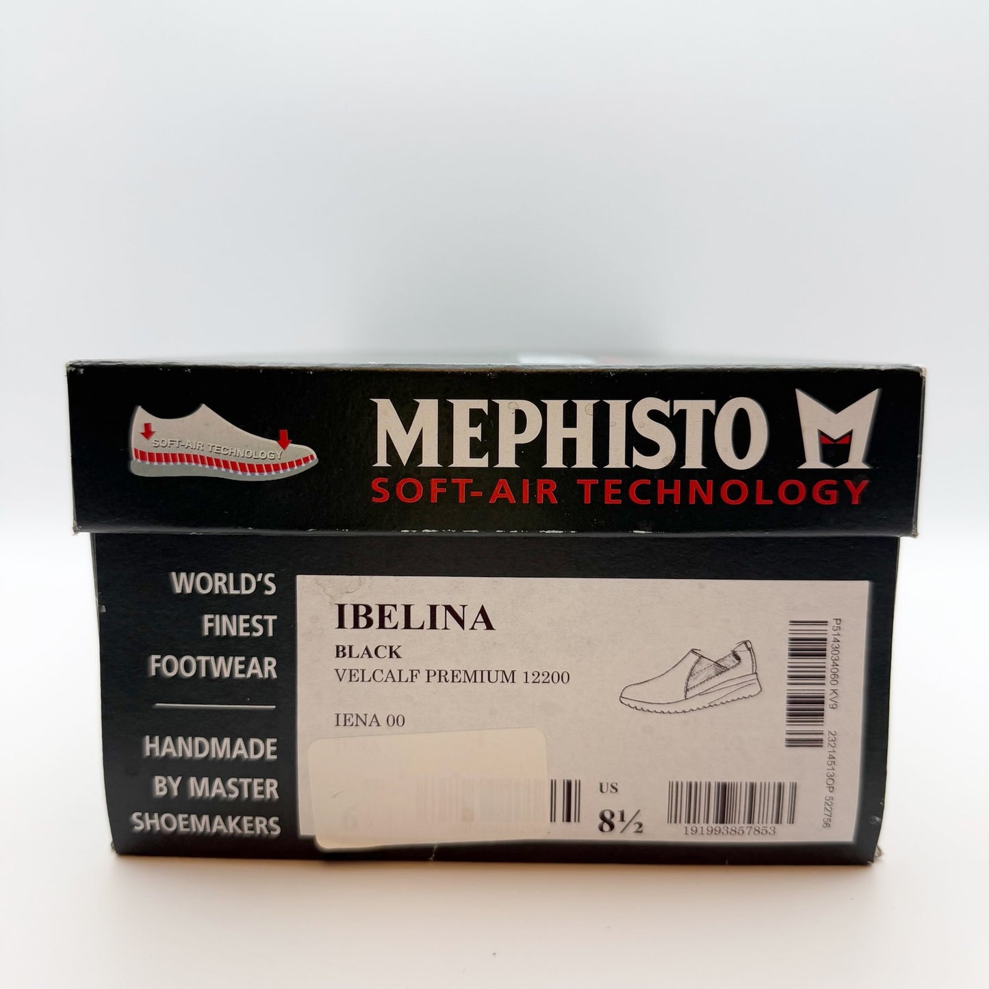 Mephisto Ibelina Women’s Wedge Slip-on Sneaker Size 8.5 Black Suede Leather NIB
