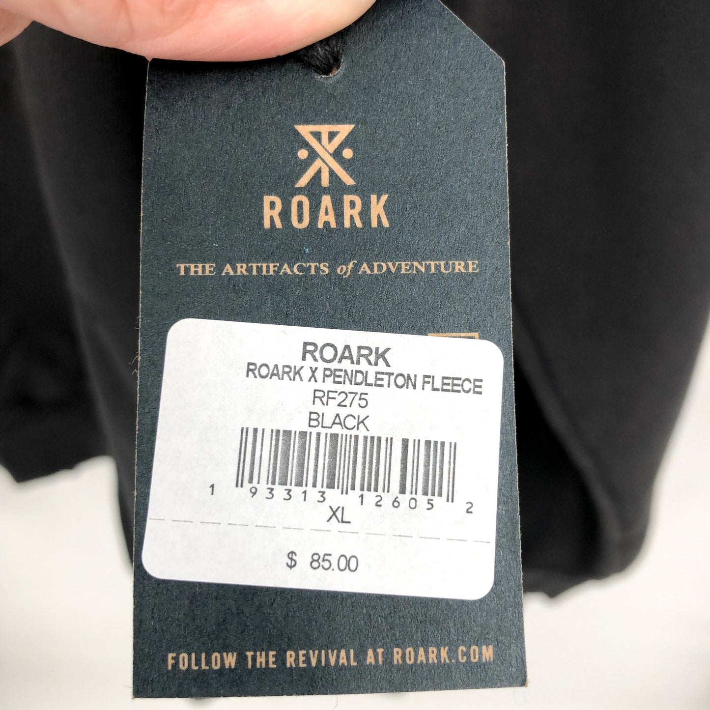 ROARK X PENDLETON Bison Graphic Hoodie Sweatshirt XL Black NWT