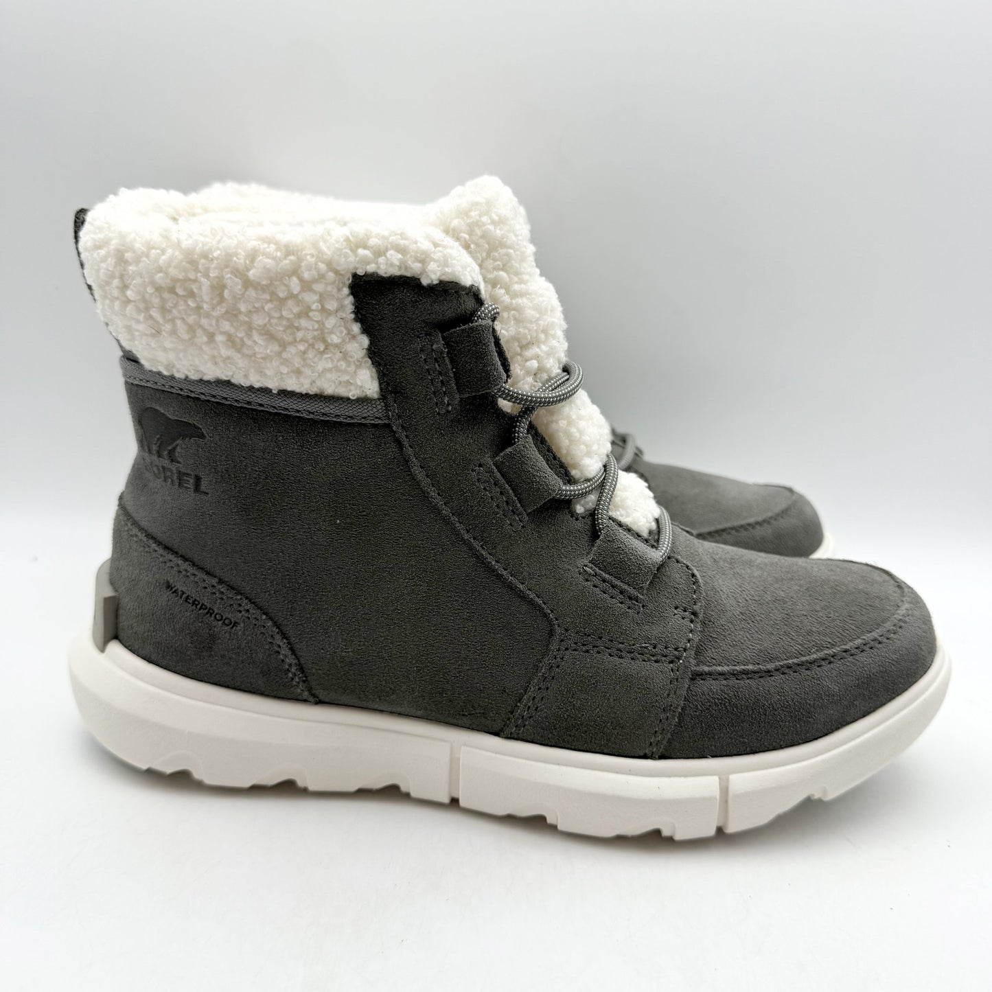 Sorel Womens Explorer Next Carnival Boots US 8 Gray Winter Waterproof NIB