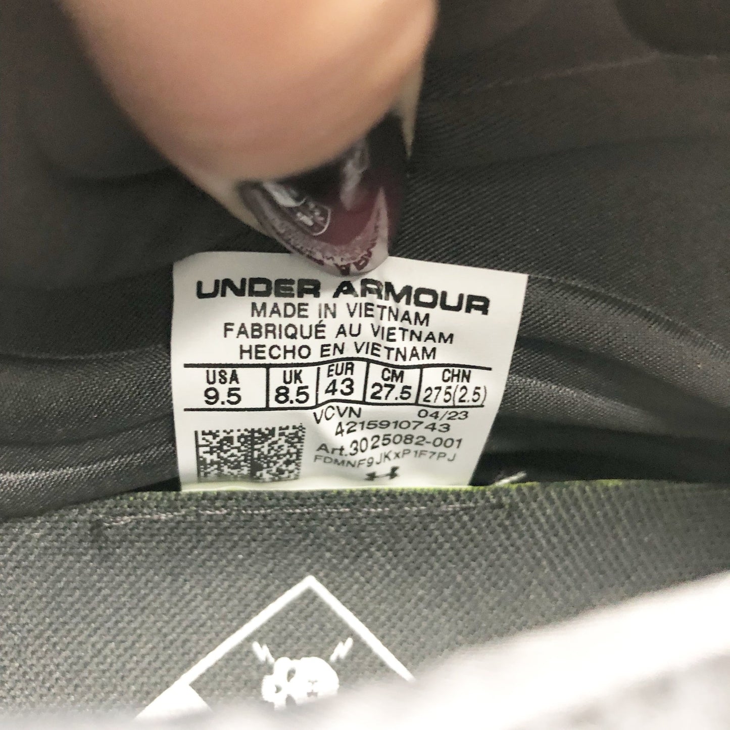 Under Armour Men's Spotlight Lux Mc 2.0 Football Cleats 9.5 Black White NWOB