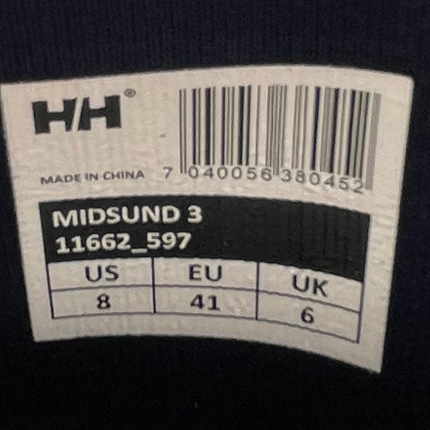 Helly Hansen Mens Midsund 3 Boot US 8 EU 41 Navy Blue Waterproof Rubber NIB