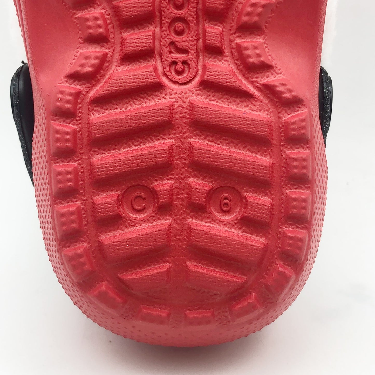 Crocs Unisex Kids Santa Classic Clogs Size 6 Festive Red White Black NWT