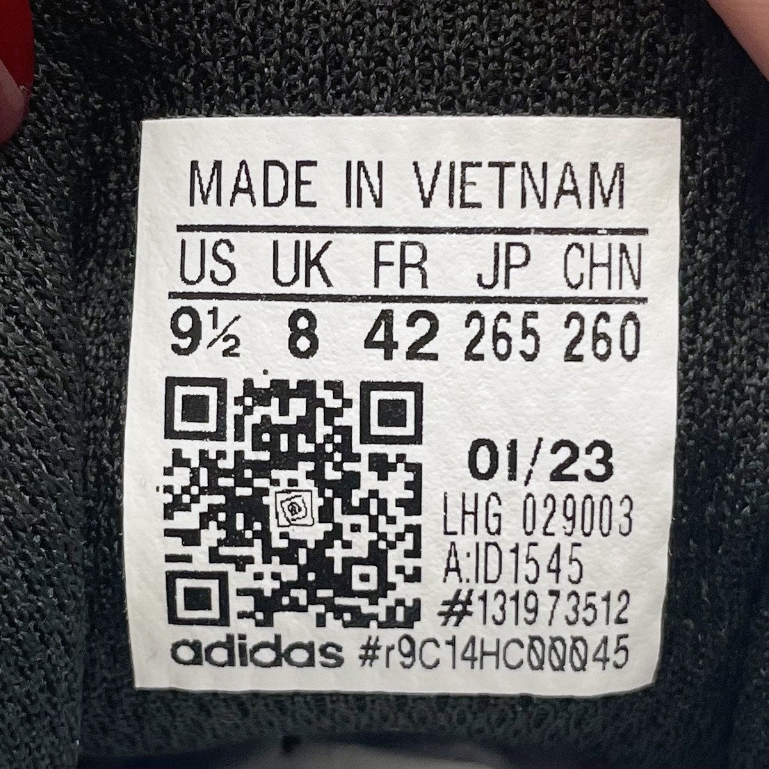 Adidas Women's CourtJam Control Sneakers Size 9.5 Medium Black/White