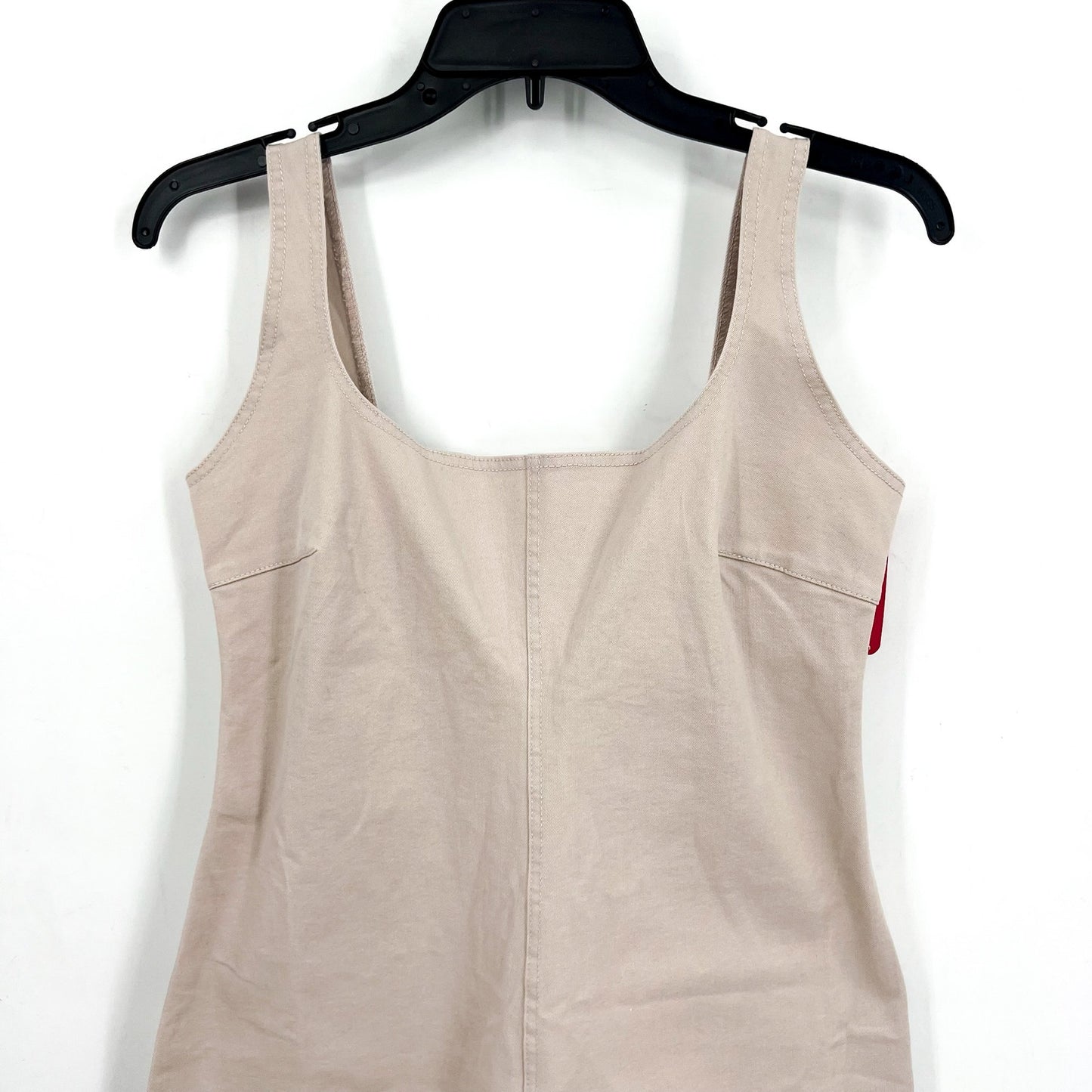 COMMANDO Do It All Denim Midi Tank Dress Large 12-14 Cream Porcelain Stretch NWT