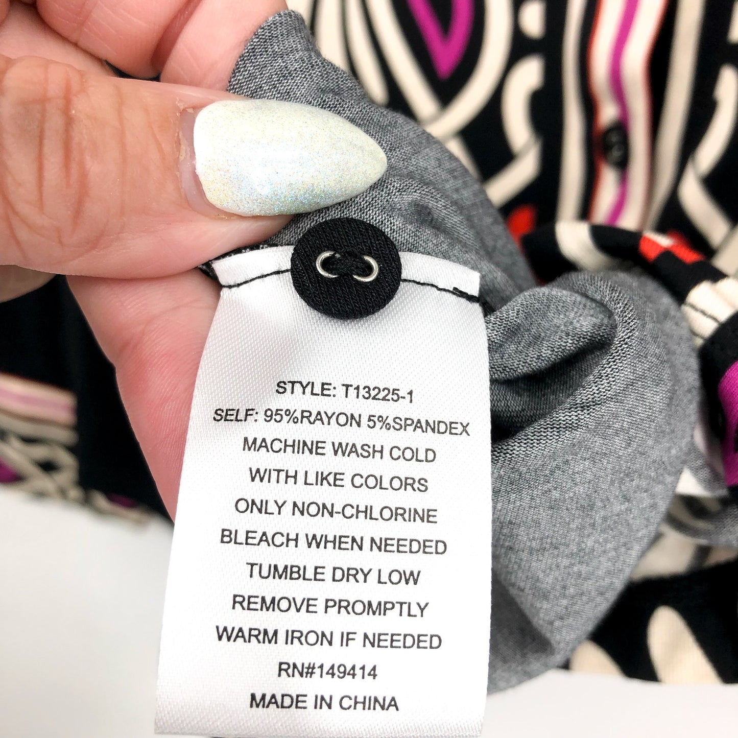 Johnny Was Womens Janie Favorite Button Front Shirt Small Black Print Siera NWT