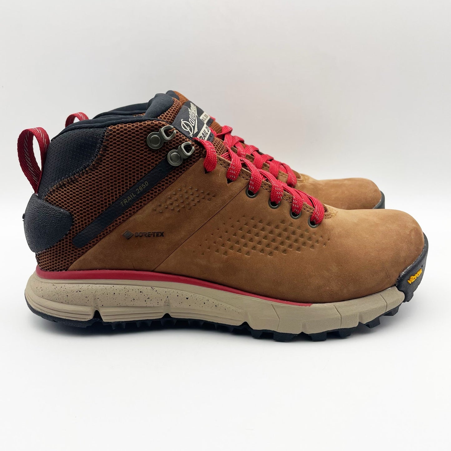 Danner Mens 4" Trail 2650 Mid GTX Hiking Shoes US 7 D EU 40 Brown Red WP NIB