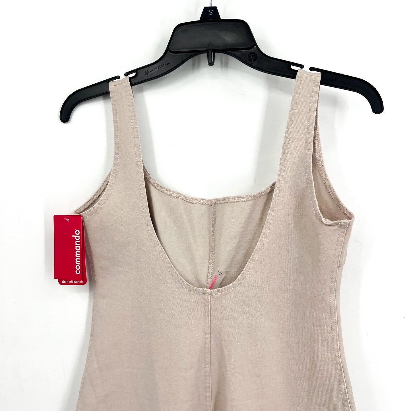 COMMANDO Do It All Denim Midi Tank Dress Large 12-14 Cream Porcelain Stretch NWT