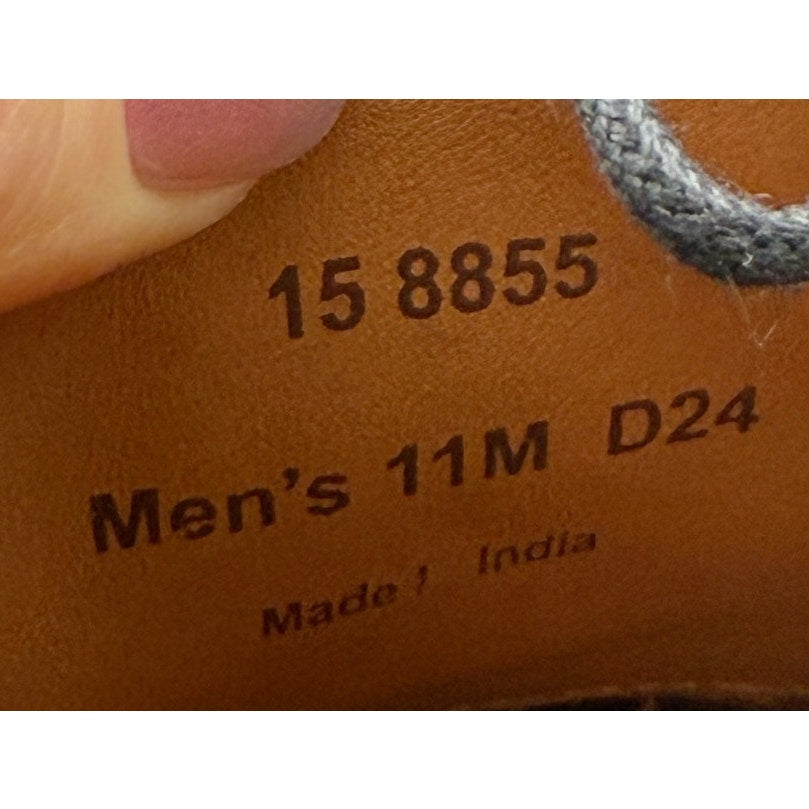 Johnston & Murphy Mens Sullivan Cap Toe Dress Shoes US 11 M Black Leather NIB