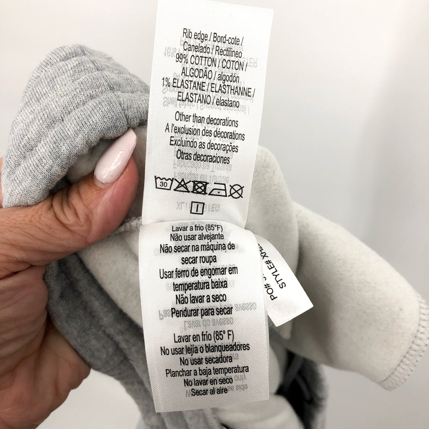 LACOSTE Men's Core Fleece Tapered Fit Joggers Size 6 XL Grey Elastic Waist NWT