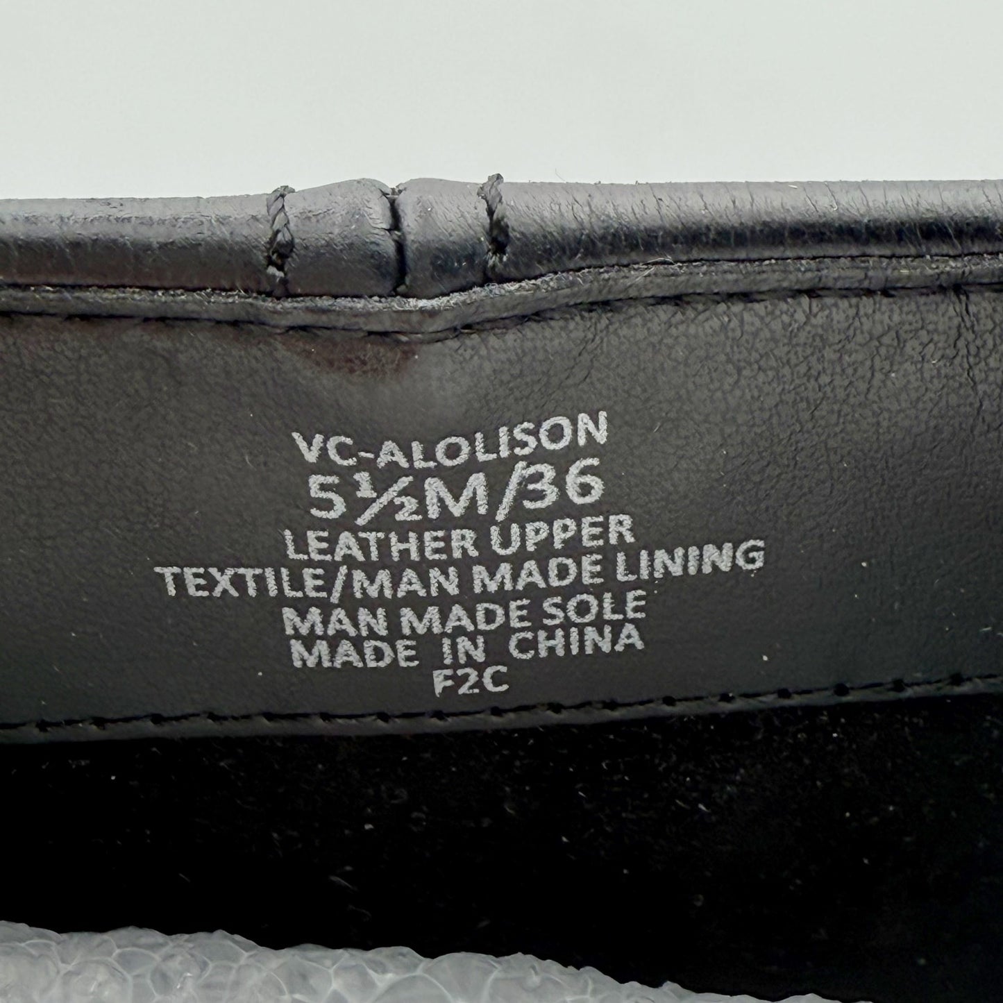 Vince Camuto Womens Alolison Foldover Mid-Calf Bootie 5.5 M Black Leather NWOB