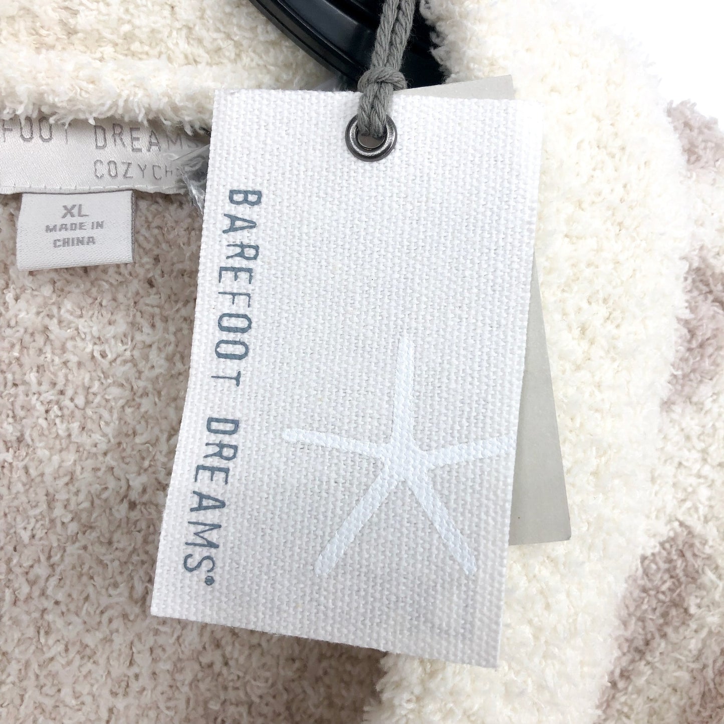 BAREFOOT DREAMS CozyChic Barefoot In The Wild Robe XL Cream Stone NWT