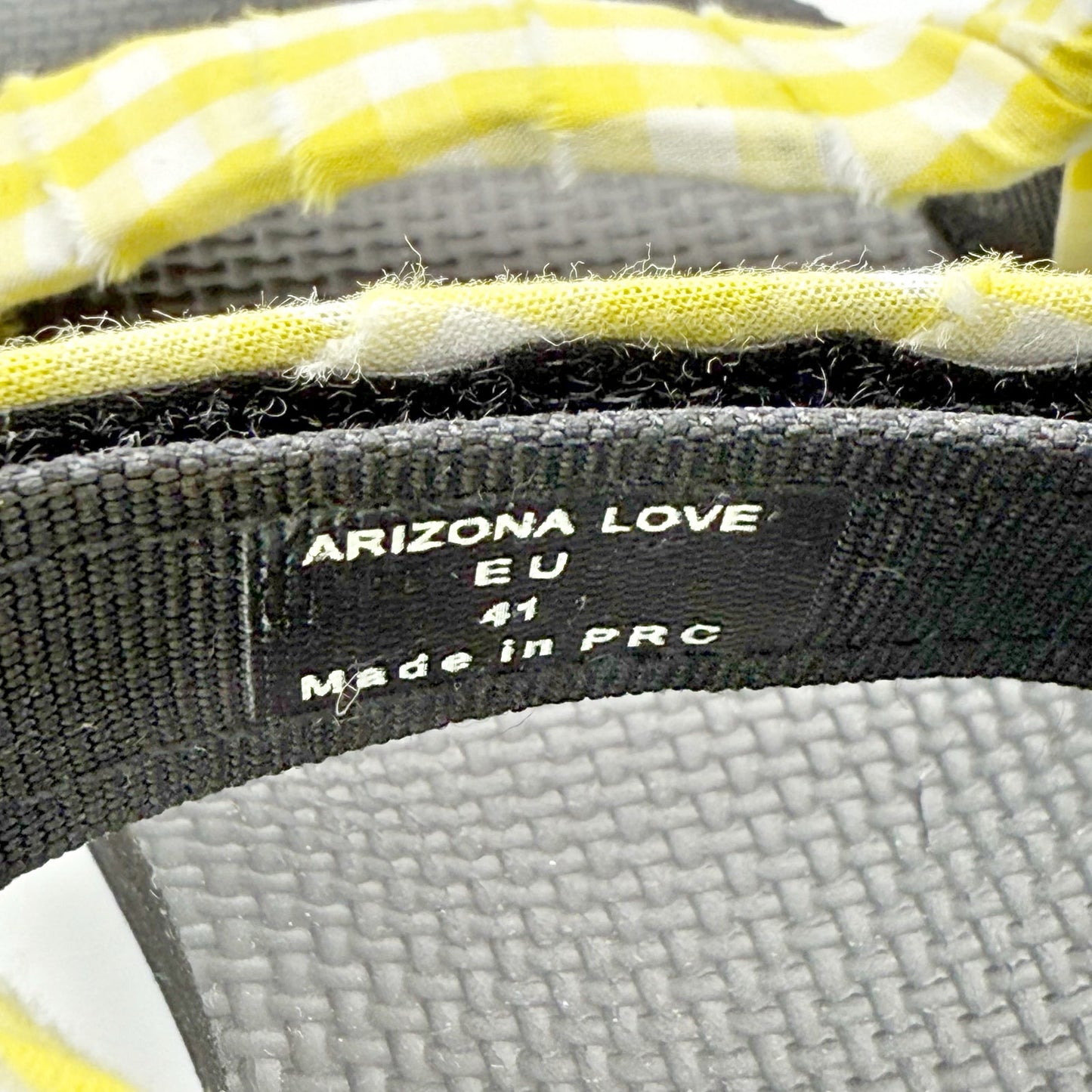 Arizona Love Womens Vichy Sandals EU 41 US 11 Blue Yellow NWOB