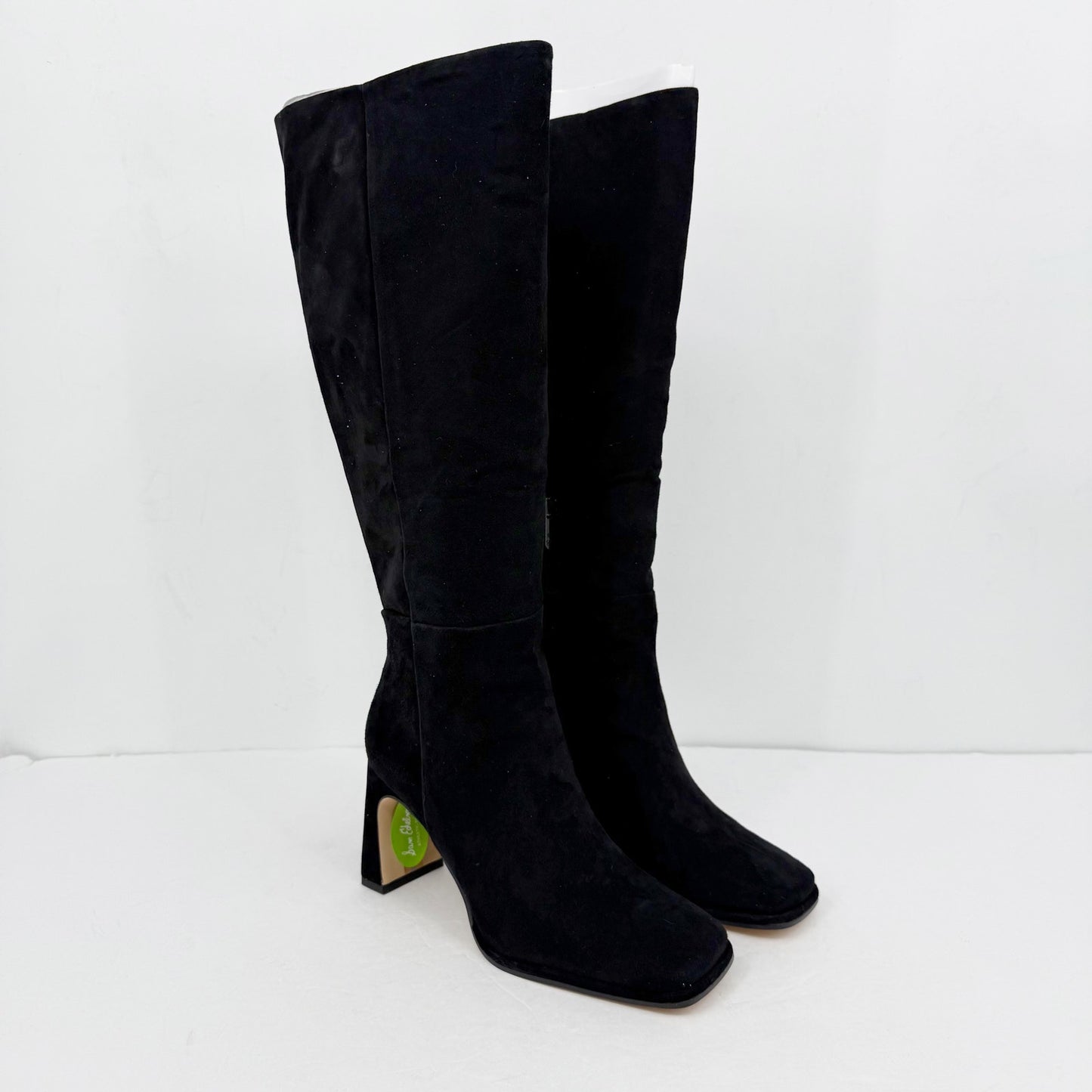 Sam Edelman Womens Issabel Knee High Boots US 8.5 M EU 39 Black Suede Heeled NIB